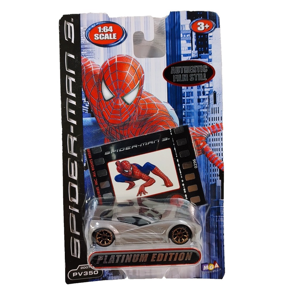 Marvel Comics Spiderman 3 Platinum Edition 1/64 Diecast Vehicle Car Film Still